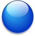 Glossy blue web icon