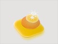 Liquid Glass Style Light button Stagger Royalty Free Stock Photo