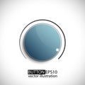 Glossy Button. Vector Illustration Royalty Free Stock Photo
