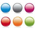 Glossy buttons Royalty Free Stock Photo