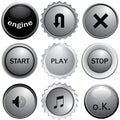 Glossy buttons Royalty Free Stock Photo