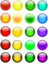 Glossy Buttons Royalty Free Stock Photo