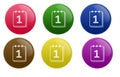 Glossy Calendar Button Royalty Free Stock Photo