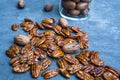 Glossy Candied Pecans Royalty Free Stock Photo