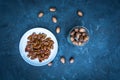 Glossy Candied Pecans Royalty Free Stock Photo