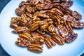 Glossy Candied Pecans Royalty Free Stock Photo