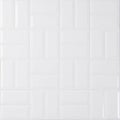 Glossy Ceramic White Subway Tile Texture