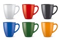 Glossy colored cups