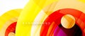 Glossy colorful circles abstract background, modern geometric design Royalty Free Stock Photo