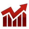 Business statistics graphic icon