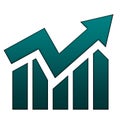 Business statistics graphic icon