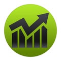 Business statistics graphic icon