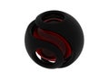 Glossy dark ball