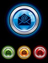 Glossy email button