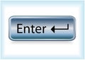 Glossy enter button Royalty Free Stock Photo