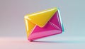 Glossy Envelope Mail Icon Royalty Free Stock Photo