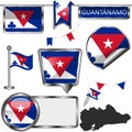 Glossy flags of Guantanamo, Cuba