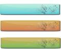 Glossy Gel Floral Banners