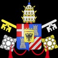 Glossy glass coat of arms of Pope CPope Clement XIII, born Carlo della Torre di Rezzonico, was Pope from 6 July 1758 to his death