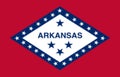 Glossy glass flag of Arkansas