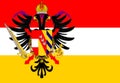 Glossy glass Flag of the Austrian Low Countries