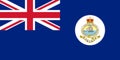 Glossy glass Flag of the Bahamas 1869-1904