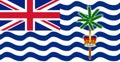 Glossy glass flag of British Indian Ocean Territory