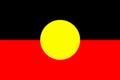 Glossy glass flag colours of Indigenous of Australia