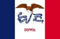 Glossy glass Flag of Iowa March 12, 1921