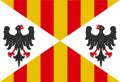 Glossy glass Flag of the Kingdom of Sicily 1243 to 1816