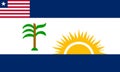 Glossy glass Flag of Liberian County of Rivercess