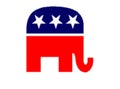 Glossy glass flag of Republican Party