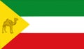 Glossy glass flag of the Retio Somali, Etiopia Royalty Free Stock Photo