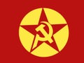 Glossy glass flag of Revolutionary People`s Liberation Party/Front