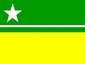 Glossy glass flag of Roraima