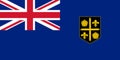 Glossy glass Flag of Saint Lucia between 16 August 1939 and 1 March 1967