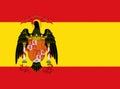 Glossy glass Flag of Spain 1977 1981