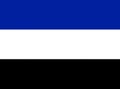 Glossy glass Flag of Territory of the Saar Basin