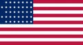 Glossy glass Flag of United States of America 1867 1877