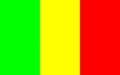 Glossy glass national flag of Mali