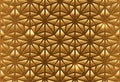 Glossy golden star seamless patern, festive abstract wrapping paper design. Shiny glass triangles luxury star pattern design. Gold