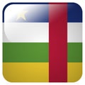 Glossy icon with flag of Central Republic of Africa