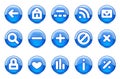 Glossy icons Royalty Free Stock Photo