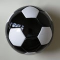 Glossy Inverted Soccer Ball on White Background Royalty Free Stock Photo