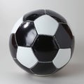 Glossy Inverted Soccer Ball on White Background Royalty Free Stock Photo