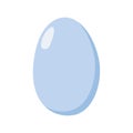 Glossy Light Blue Egg Illustration Royalty Free Stock Photo