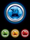 Glossy maintenance button Royalty Free Stock Photo