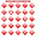 Glossy Medical Button