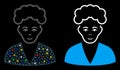 Glossy Mesh 2D Blonde Boy Icon with Flash Spots