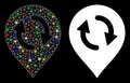 Flare Mesh Carcass Refresh Map Marker Icon with Flare Spots